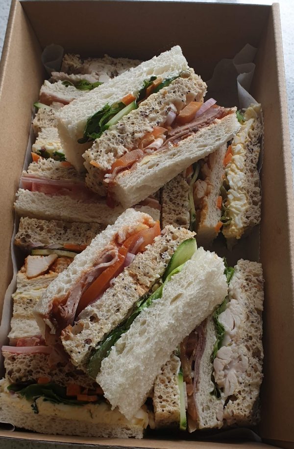 Assorted ribbon sandwiches
